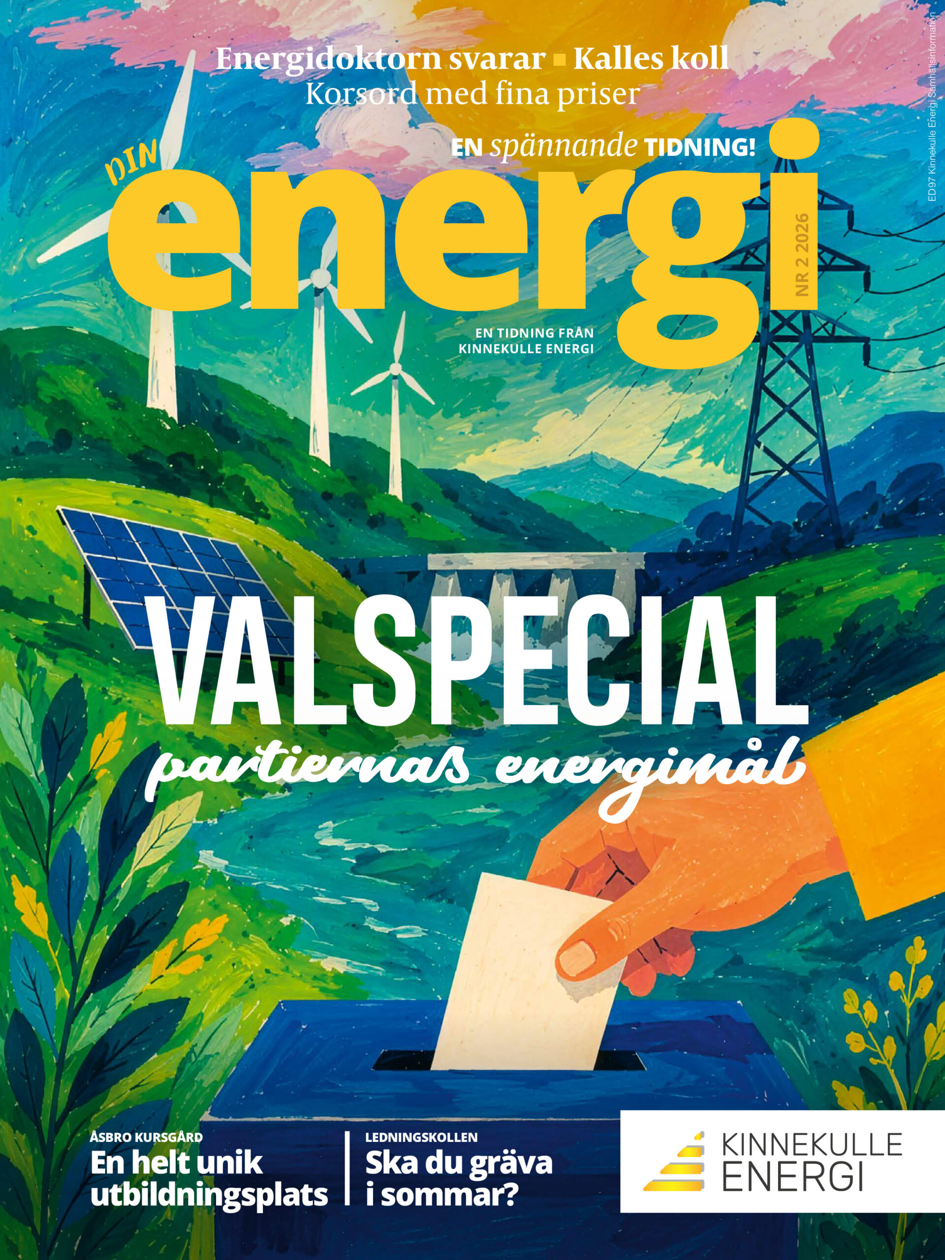 Framsida på tidningen Din energi